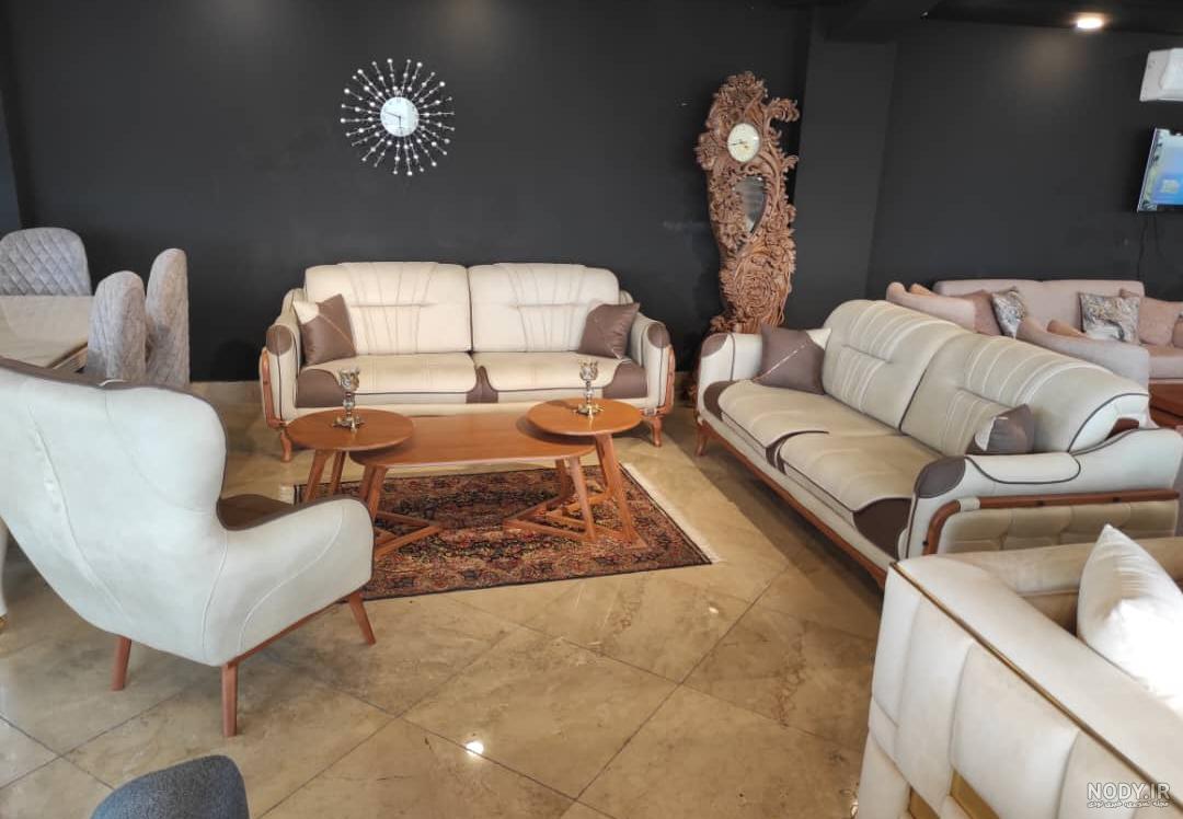 مشخصات، قیمت و خرید ست مبلمان کلاسیک رنگ کرم و قهوه ای کد 203983 | راشین کالا مشخصات، قیمت و خرید ست مبلمان کلاسیک رنگ کرم و قهوه ای کد 203983 | راشین کالا