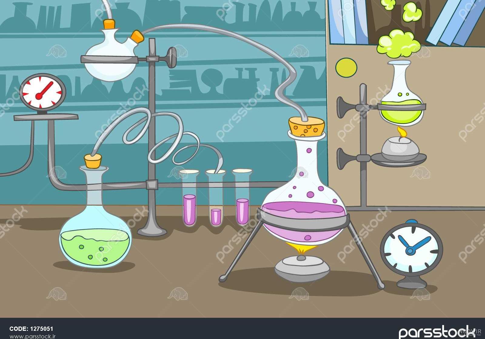  عکس آزمایشگاه کارتونی