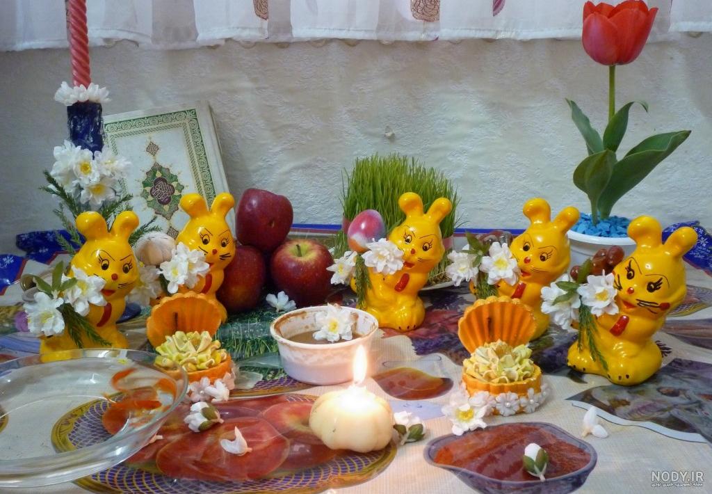 50 مدل سفره هفتسین شیک برای عید 1403 | بزمینه 50 مدل سفره هفتسین شیک برای عید 1403 | بزمینه