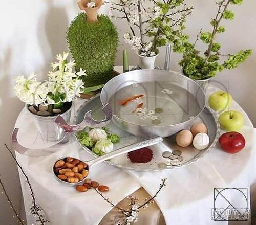 ایده عکس با سفره هفت سین ایده عکس با سفره هفت سین
