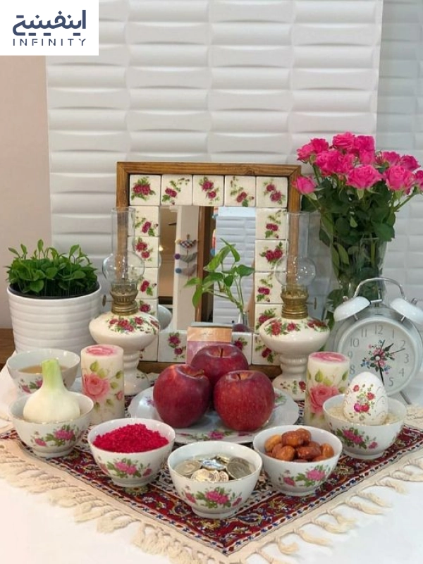 ایده عکس خانوادگی با سفره هفت سین ایده عکس خانوادگی با سفره هفت سین