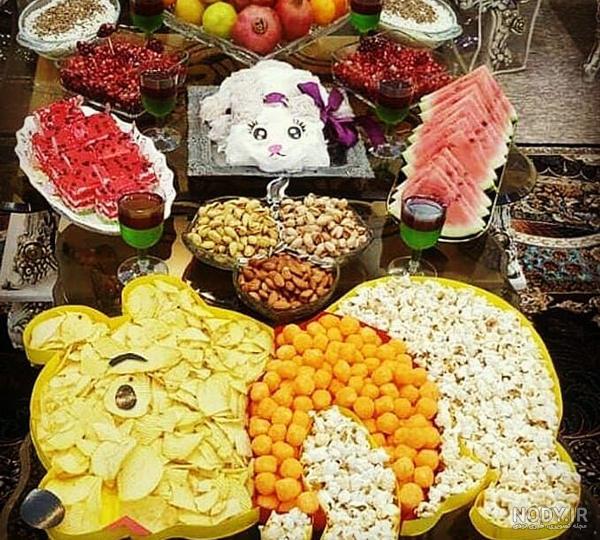 ایده چیدمان میز یلدا شیک و مدرن ایده چیدمان میز یلدا شیک و مدرن