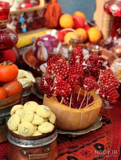 تزیین سفره شب یلدا لاکچری عروس | 52 دیزاین میوه و هدیه شب چله عروس تزیین سفره شب یلدا لاکچری عروس | 52 دیزاین میوه و هدیه شب چله عروس
