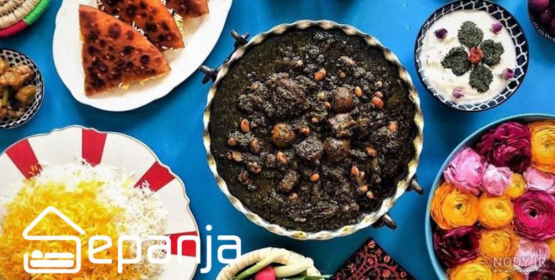جدول لیست غذاهای ایرانی ؛ 130 غذای خوشمزه برای ناهار و شام – لوازم خانگی  ادمیلسون