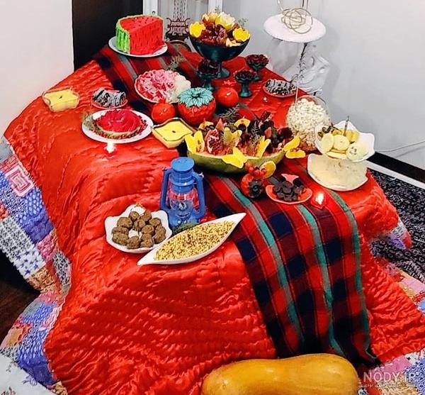 عکس ساده ترین سفره شب یلدا عکس ساده ترین سفره شب یلدا