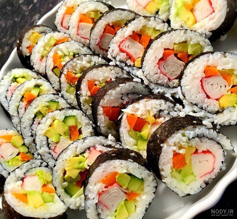 عکس غذای سوشی - عکس نودی