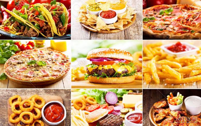 عکس غذای فست فودی خانگی