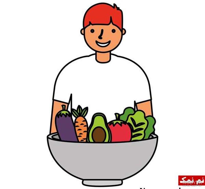 عکس نقاشی غذاهای سالم و ناسالم عکس نقاشی غذاهای سالم و ناسالم