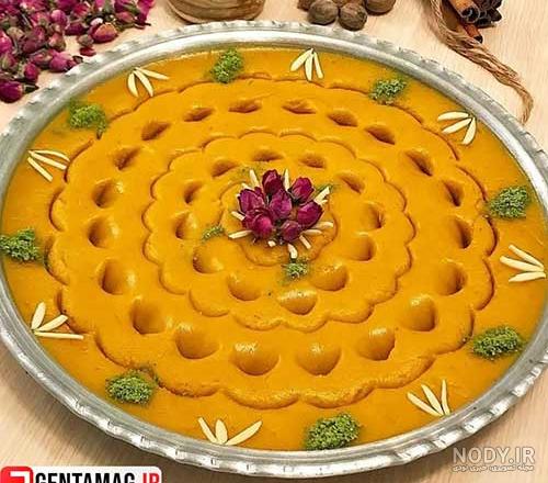 ایده‌های تزیین حلوا و خرما برای مراسم ختم - حلوا باشی