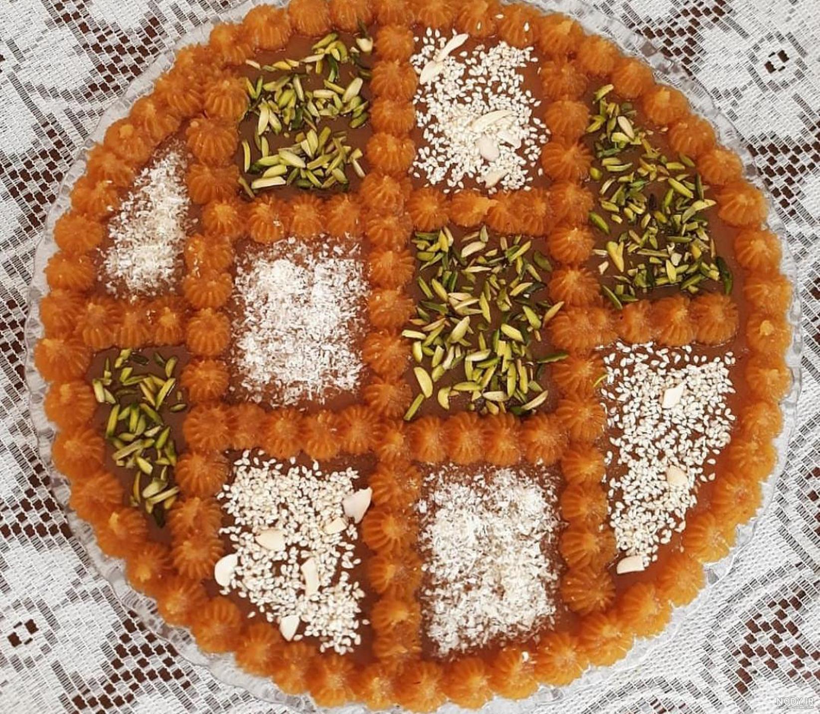 تزیین حلوا برای نذری و مراسم ختم + تزیین حلوا مجلسی تزیین حلوا برای نذری و مراسم ختم + تزیین حلوا مجلسی