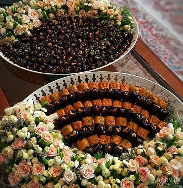 تزیین حلوا مجلسی با ۳۰ ایده شیک برای مجالس و مهمانی ها
