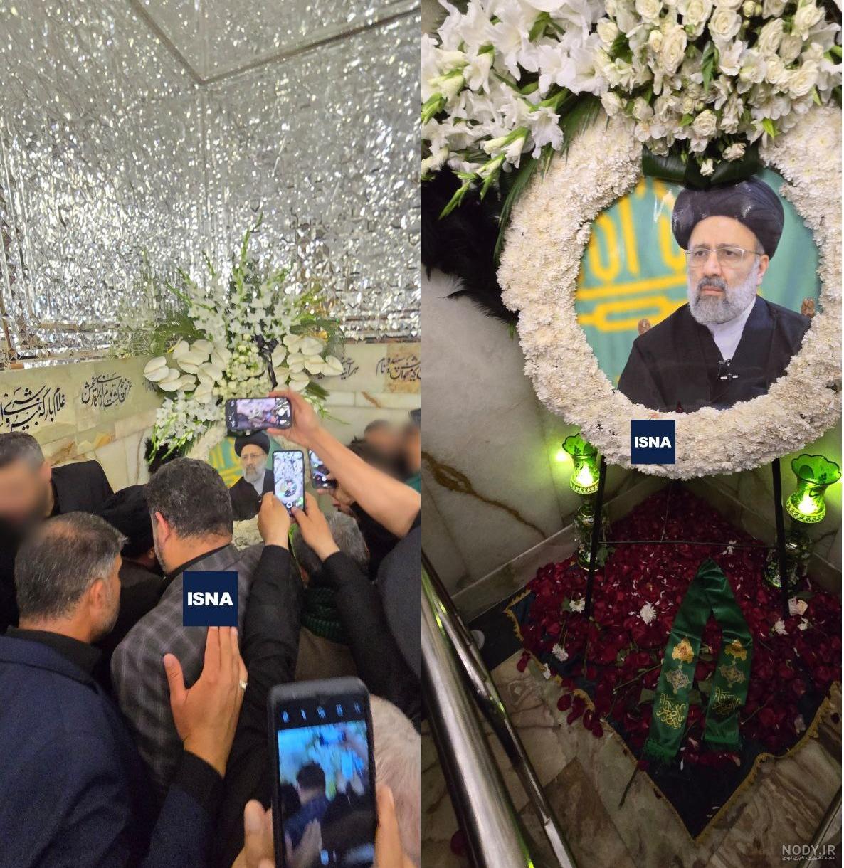 تصویری از محل دفن شهید رئیسی در رواق دارالسلام/ عکس