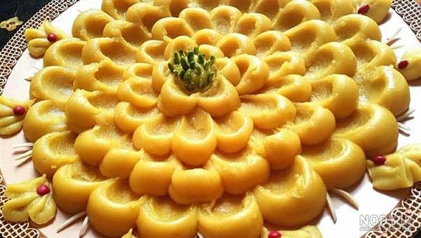 طرز تهیه حلوا زعفرانی خانگی با آرد سفید طرز تهیه حلوا زعفرانی خانگی با آرد سفید