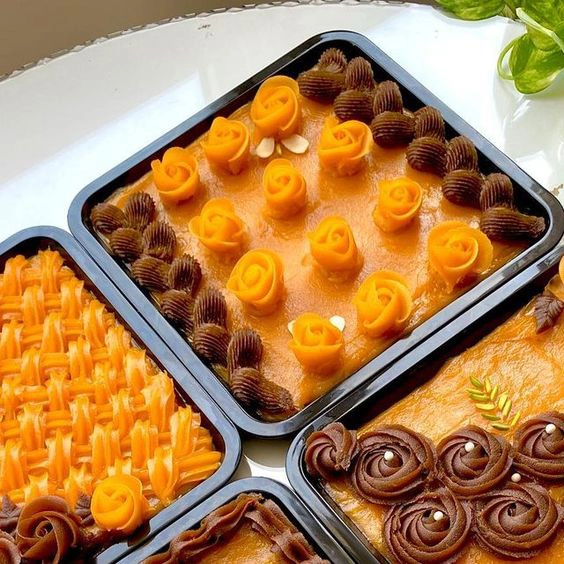 طرز تهیه رولت حلوا زعفرانی با نان طرز تهیه رولت حلوا زعفرانی با نان