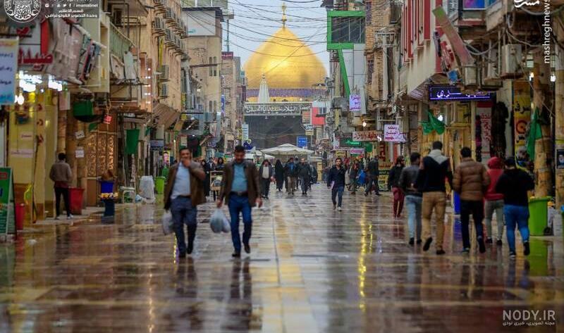 عکس از گنبد حضرت علی