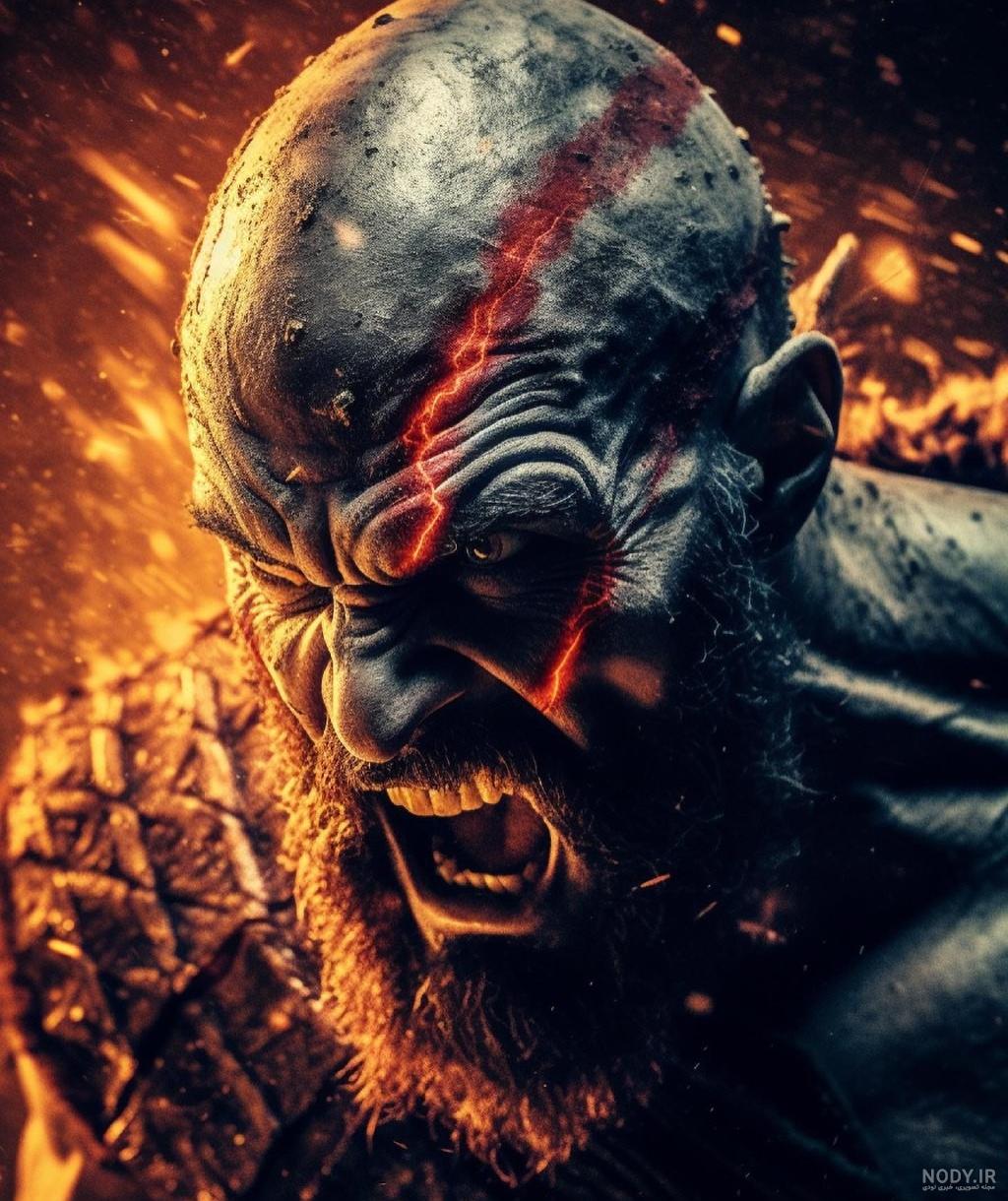 پوستر فیلم خدای جنگ . کی دیگه میخوان بسازن طاقتمون طاق شد - عکس ویسگون