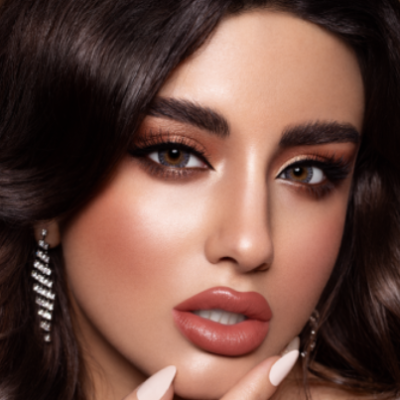 عکس لنز چشم طوسی عسلی