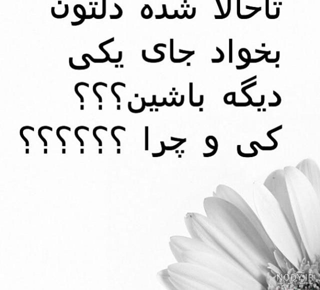 عکس متن سوالی جالب - عکس نودی