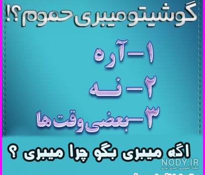 چالش عکس نوشته سوالی جالب