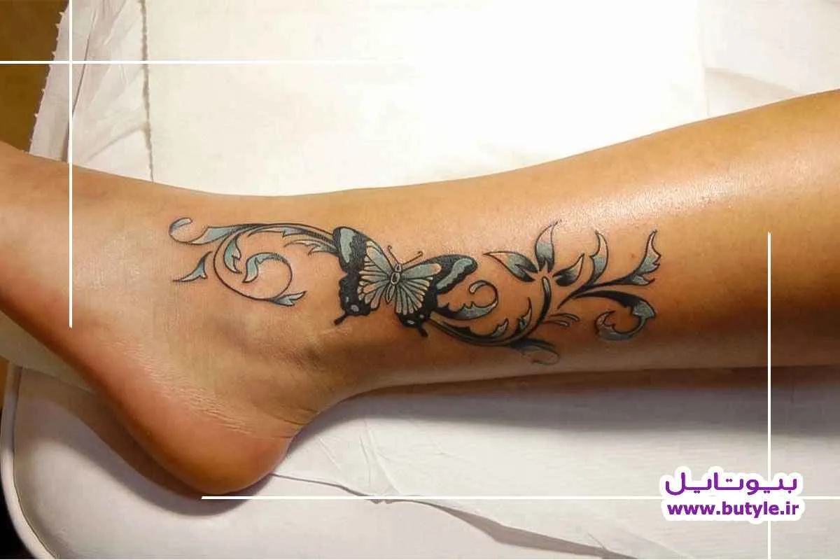 عکس تاتو روی ساق پا عکس تاتو روی ساق پا