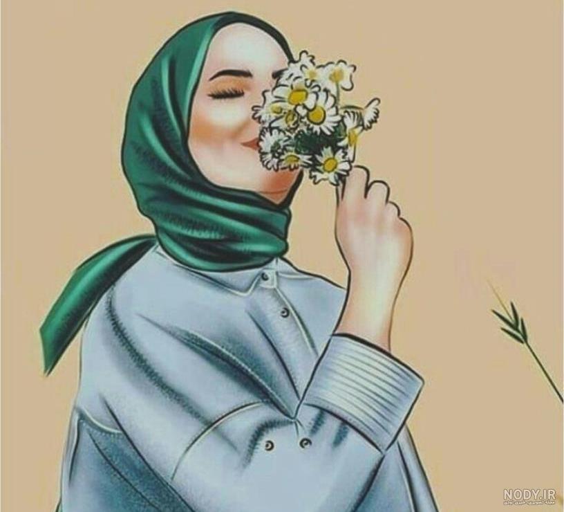پروفایل دخترونه با حجاب کلاسیک | تاوعکس