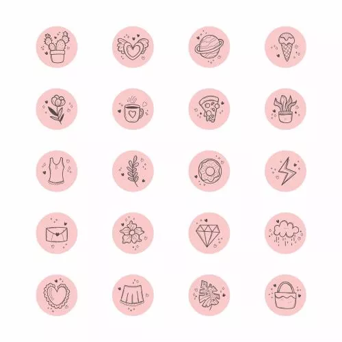 کاور هایلایت صورتی گل