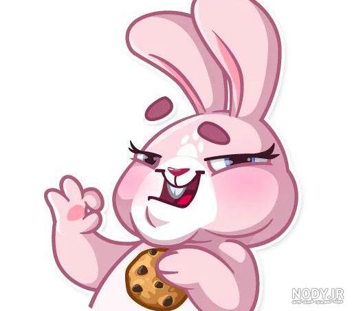 استیکر کارتونی خرگوش Spoiled Rabbit :: استیکر بازار استیکر های تلگرام