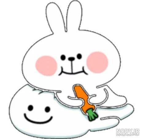 دانلود استیکر خرگوش spoiled rabbit