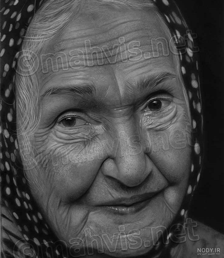 عکس چهره پیرمرد