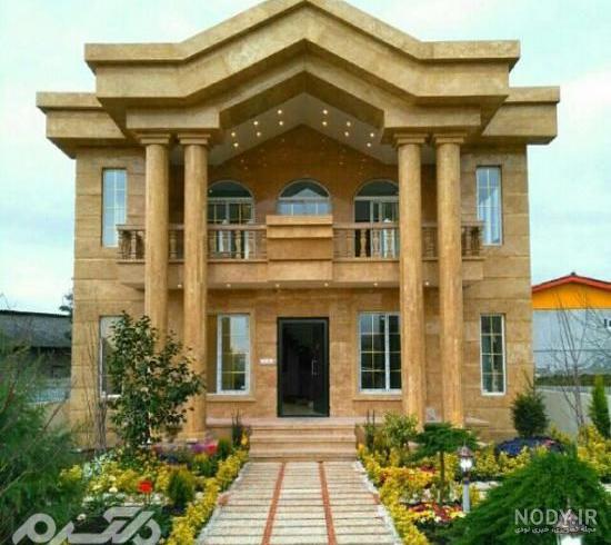 نمای آجری ساختمان ویلایی + 50 عکس آجر ویلا | آجر نما امیران