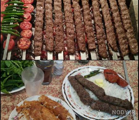 عکس چلو کباب کوبیده