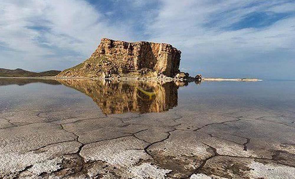 عکس هوایی دریاچه ارومیه ۱۴۰۳