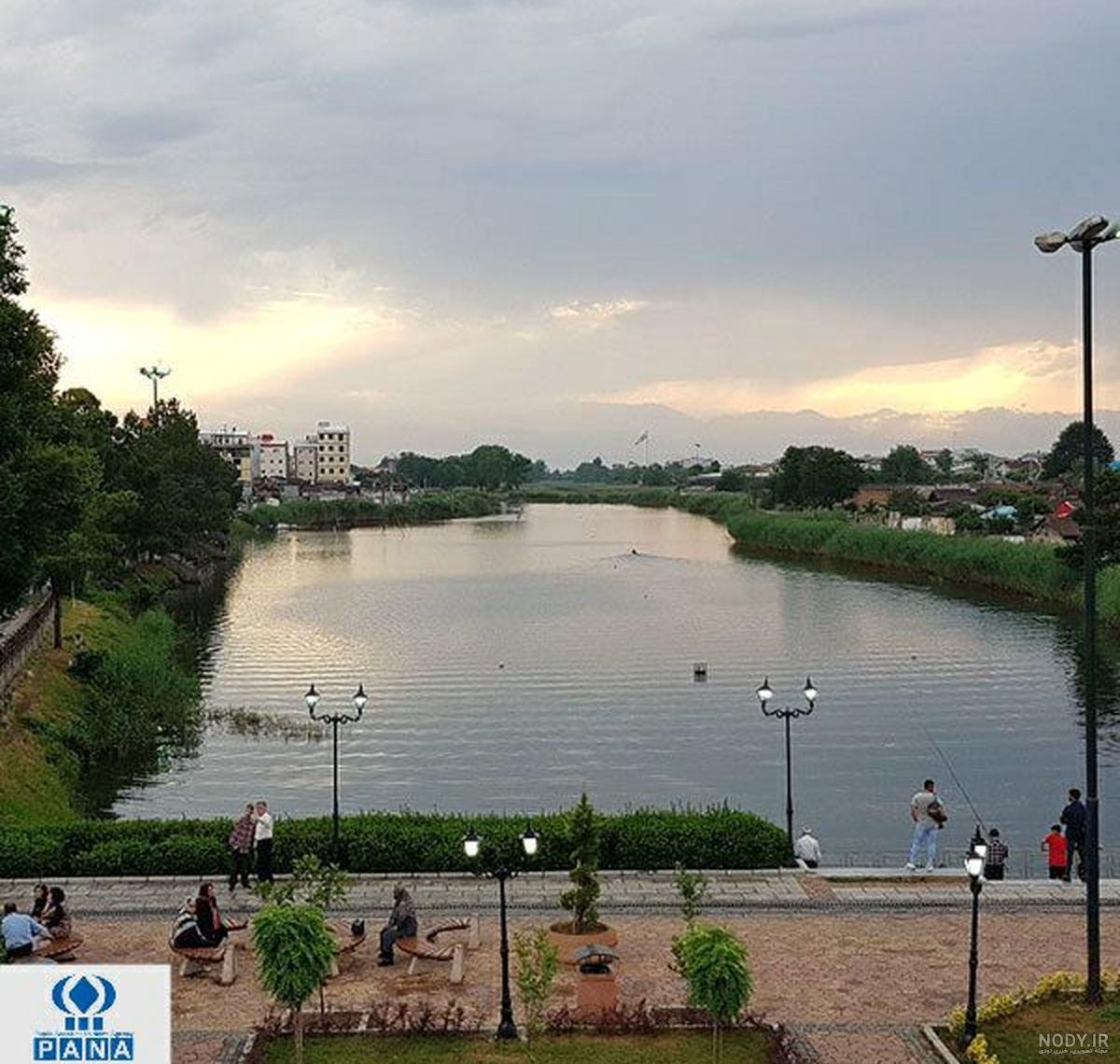 عکس هوایی عینک رشت
