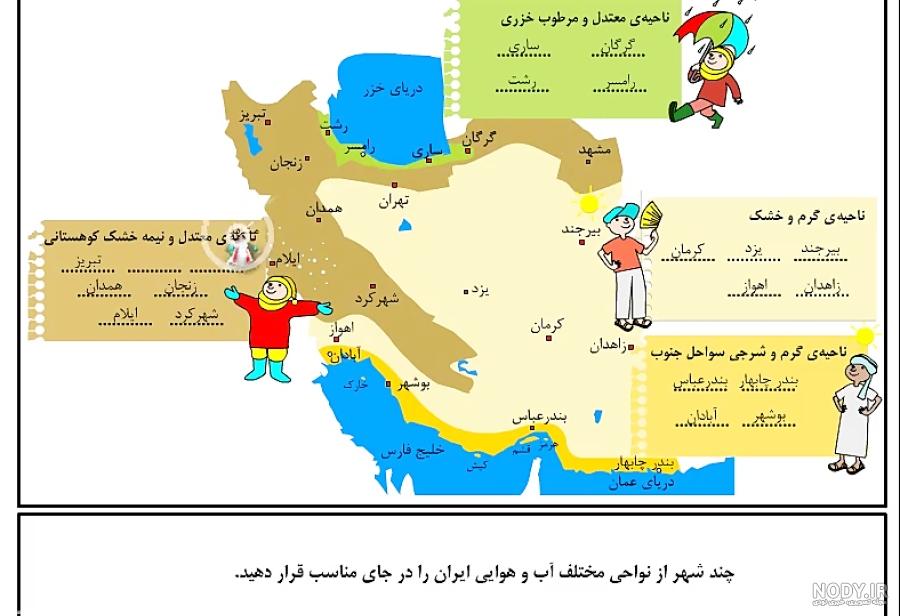 پاورپوینت خلاصه شدۀ آموزش مطالعات اجتماعی چهارم دبستان | درس 17: نواحی آب و هوایی ایران - گاما پاورپوینت خلاصه شدۀ آموزش مطالعات اجتماعی چهارم دبستان | درس 17: نواحی آب و هوایی ایران - گاما