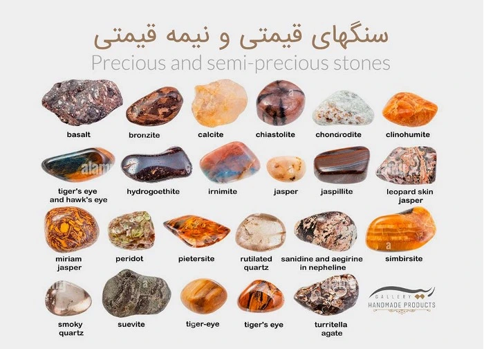 عکس سنگ های قیمتی طلا