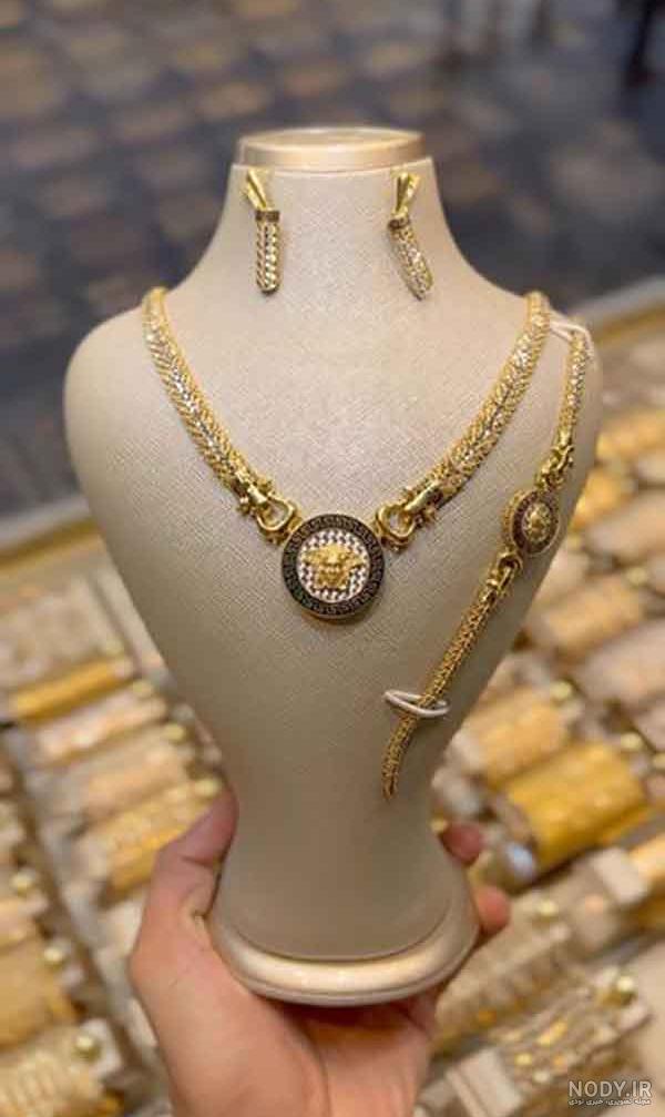 ۱۰ مدل سرویس طلا عروس ظریف + سرویس طلا جدید بدون نگین
