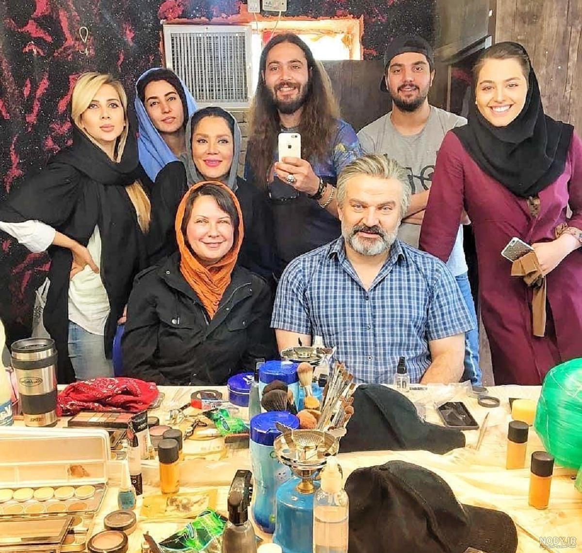 لعیا زنگنه به همراه بازیگران