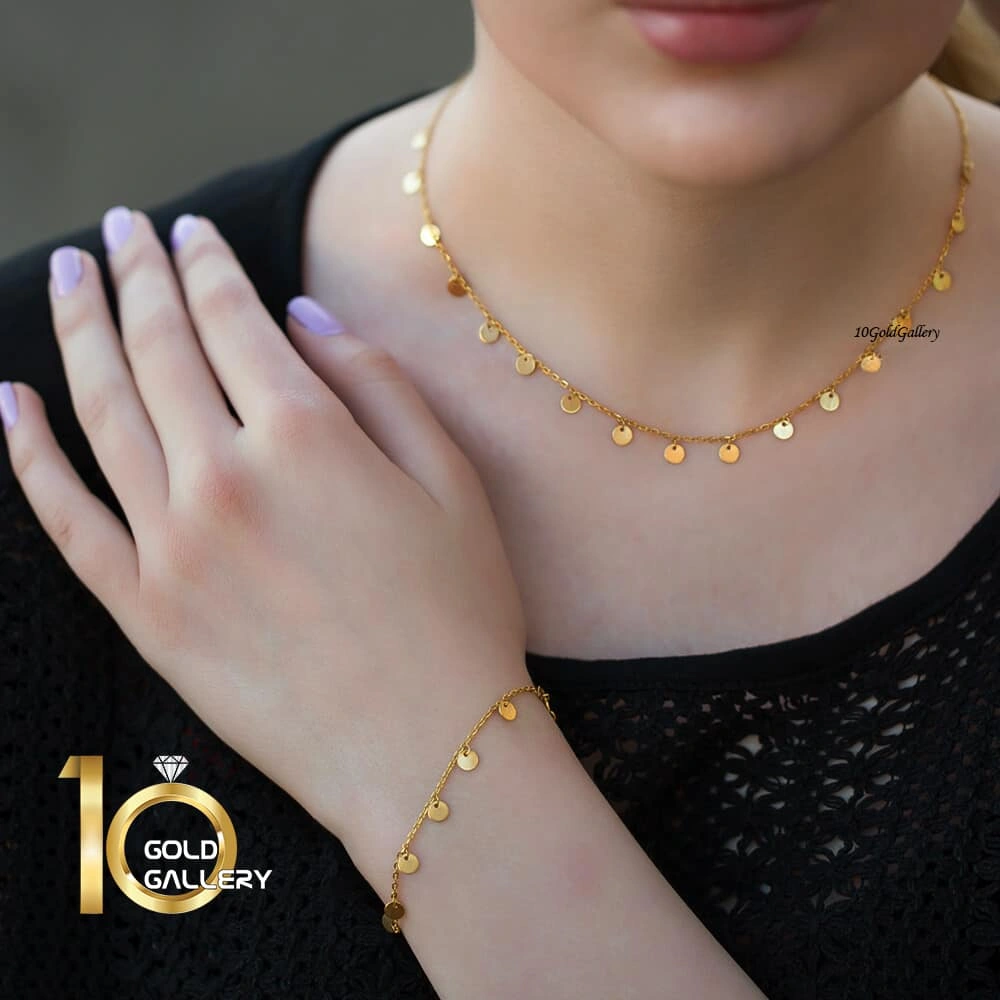 ✓ قیمت و مشخصات دستبند طلا 18 عیار زنانه طلای مستجابی مدل پولکی گرد کد 13 - زیراکو ✓ ✓ قیمت و مشخصات دستبند طلا 18 عیار زنانه طلای مستجابی مدل پولکی گرد کد 13 - زیراکو ✓