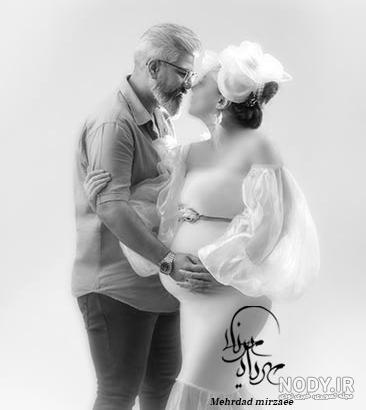 ایده خلاقانه برای ژست عکس بارداری - آلبوم عکس عروسی