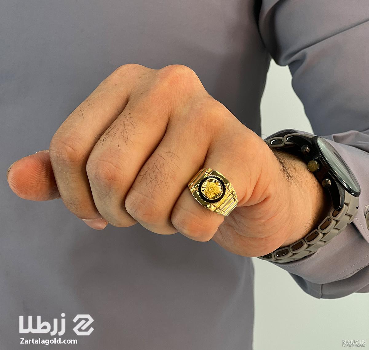 عکس انگشتر طلا تاج