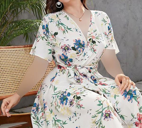 عکس لباس کشی گلدار ساده عکس لباس کشی گلدار ساده