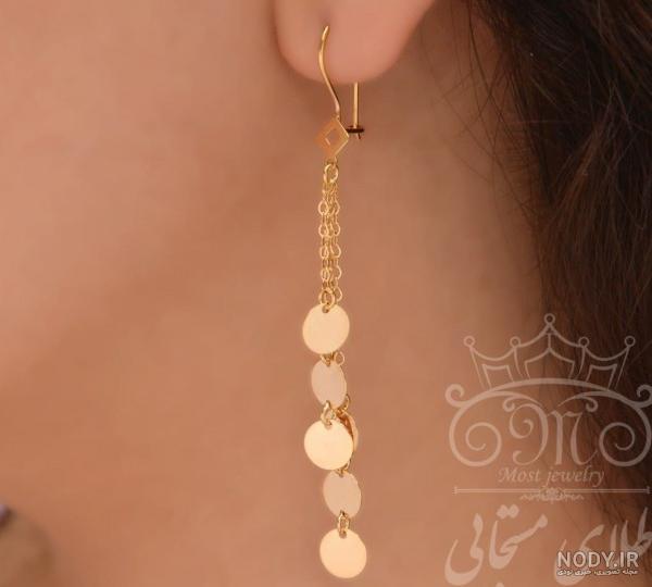 قیمت و خرید گوشواره زنانه مدل پولکی کد P200