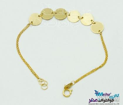 قیمت و خرید ⭐ دستبند طلا 18 عیار زنانه مدل پولکی کد crt2 [1403 ] - فروشگاه  دپین