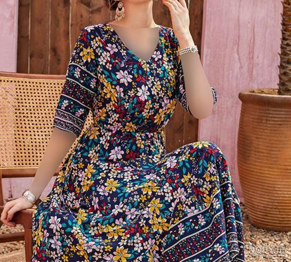 مدل لباس مجلسی آستین دار بلند دخترانه و زنانه و حریر گلدار - چلوگوشت مدل لباس مجلسی آستین دار بلند دخترانه و زنانه و حریر گلدار - چلوگوشت