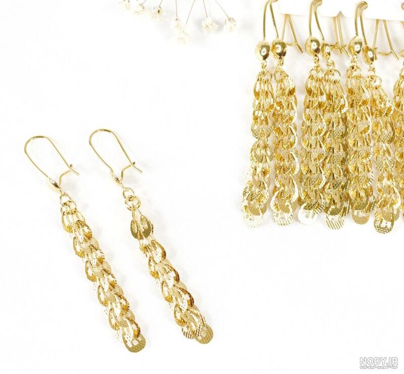گوشواره طلای پولکی