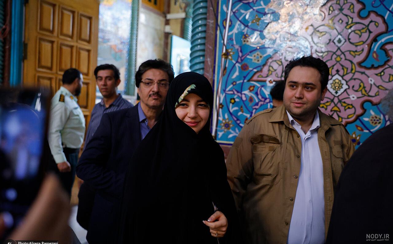 هاشمی و روحانی کنار رود کارون هاشمی و روحانی کنار رود کارون