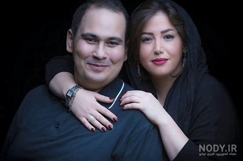 عکس غزل بدیعی در مراسم شوهرش