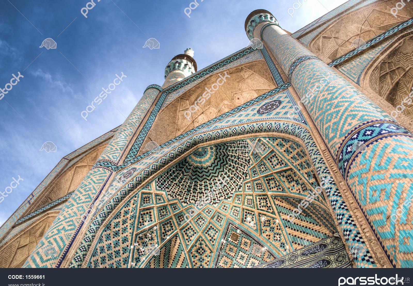 سردر ورودی مسجد امیرچخماق یزد - معماری - استوک فوتو - خرید عکس و فروش عکس و  طرح های گرافیک خرید و فروش psd و طرح