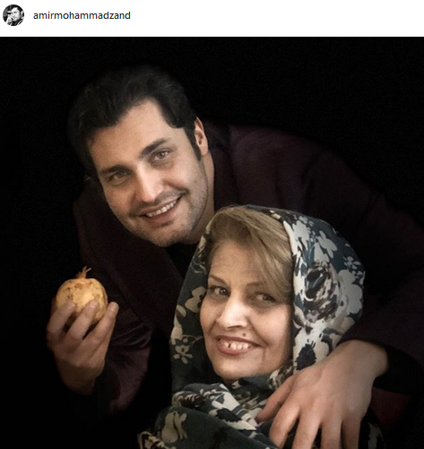 سلفى اميرمحمد زند به همراه مادرش/عکس
