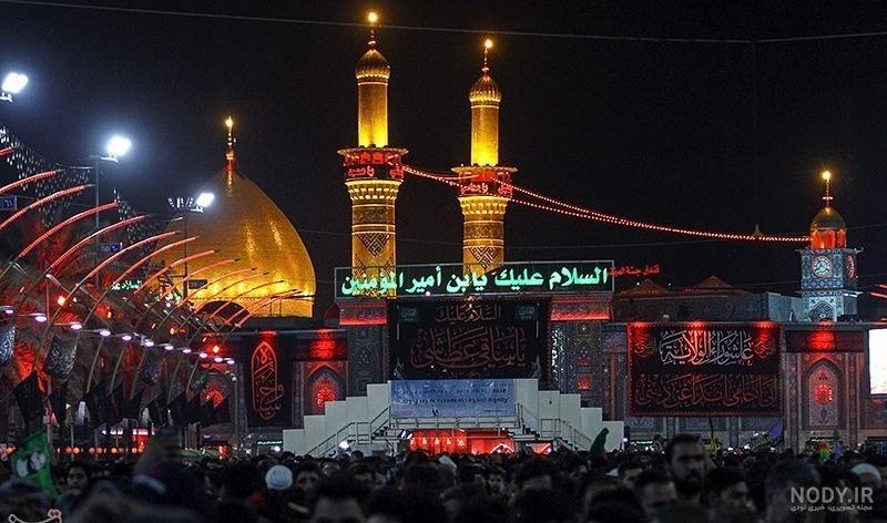 عکس هوایی از حرم امام حسین و حضرت ابوالفضل